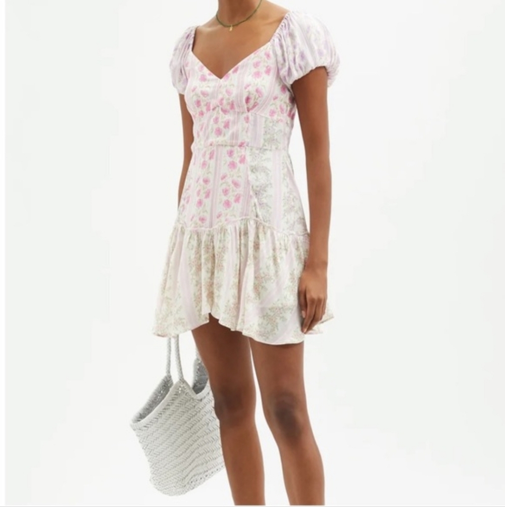 Loveshackfancy Amini Dress In Pastel Clouds